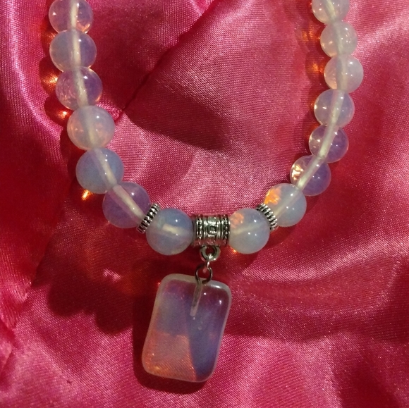 COPY - 🆕Sea Opal Bracelet with a Cham - Picture 4 of 10